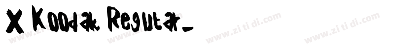 X Koodak Regular字体转换